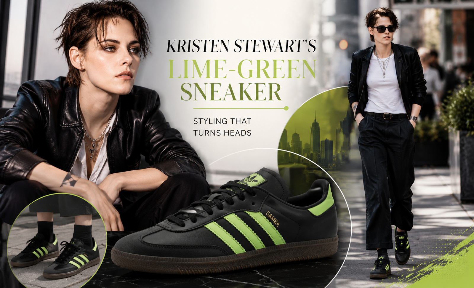 Kristen Stewart’s Lime-Green Sneakers Are Trending in 2026